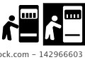 Vending machine operation pictograms 142966603