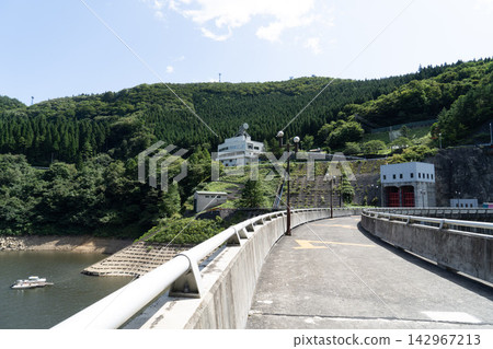 View from above Naruko Dam, Miyagi Prefecture View from above Naruko Dam, Miyagi Prefecture 142967213