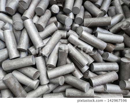 Metal Cylindrical Rods Industrial Manufacturing Background Metal Cylindrical Rods Industrial Manufacturing Background 142967596