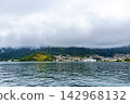 Rainy cloudy tropical coastal panorama of Angra dos Reis Brazil. 142968132