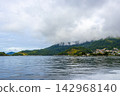 Rainy cloudy tropical coastal panorama of Angra dos Reis Brazil. 142968140