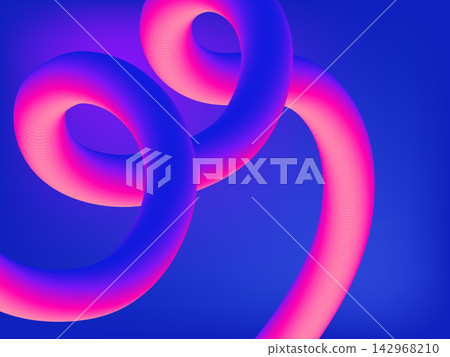 Swirl Colorful fluid 3d shape background 142968210