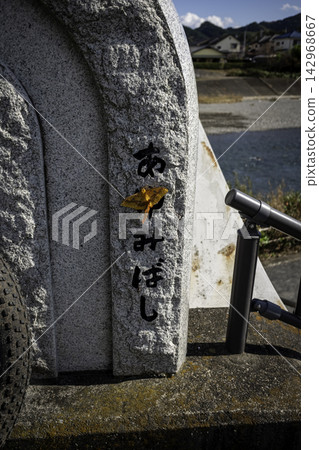 一隻飛蛾停在橋上 一隻飛蛾停在橋上 142968667