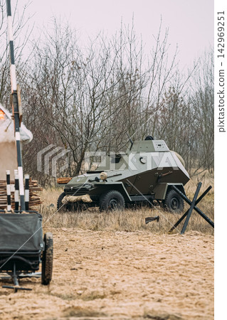 Soviet BA-64 Armored Scout Car at Eastern Front WWII Soviet BA-64 Armored Scout Car at Eastern Front WWII 142969251