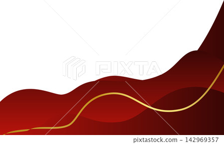 Geometric gradient luxury background with gold metallic frame border Geometric gradient luxury background with gold metallic frame border 142969357