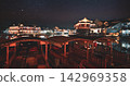 Zhujiajiao Water Town With Wooden Boats Under Starry Night Sky Zhujiajiao Water Town With Wooden Boats Under Starry Night Sky 142969358