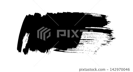 Grunge badge brush. hand drawn black sticker Grunge badge brush. hand drawn black sticker 142970046