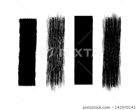 Set of grunge brush strokes paint strokes with dry brush Set of grunge brush strokes paint strokes with dry brush 142970141