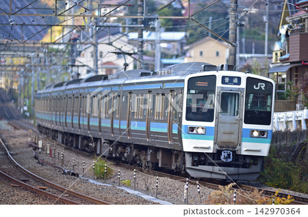 中央本線上野原JR東211系列N606編隊(長野) 中央本線上野原JR東211系列N606編隊(長野) 142970364
