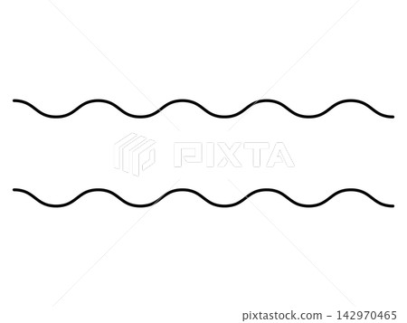 橢圓和波浪線的簡單圖示 005 橢圓和波浪線的簡單圖示 005 142970465
