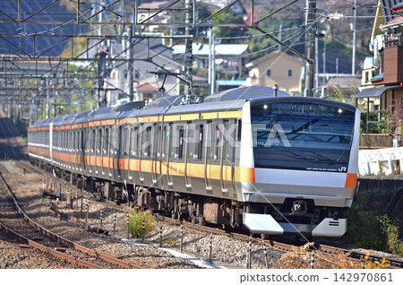 中央幹線上野原JR東日本E233系0系H44編組(豐田) 中央幹線上野原JR東日本E233系0系H44編組(豐田) 142970861