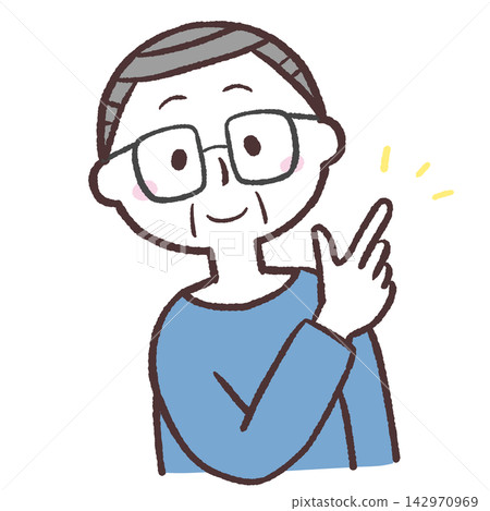 一位和藹老者的插圖 一位和藹老者的插圖 142970969
