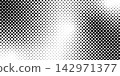 halftone gradient vanishing grit noise background. Retro pixelated bitmap backdrop texture 142971377