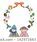 Christmas-themed frame 142971663