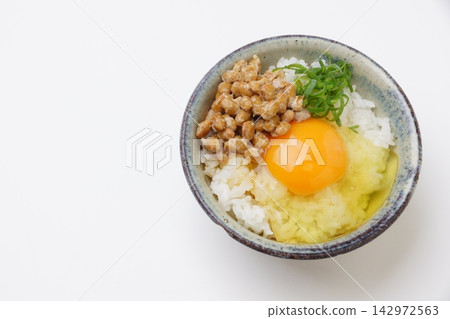 納豆蛋米飯 納豆蛋米飯 142972563