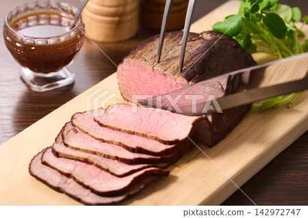 烤牛肉切片 烤牛肉切片 142972747