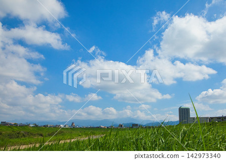 天空晴朗,秋天來了。 天空晴朗,秋天來了。 142973340