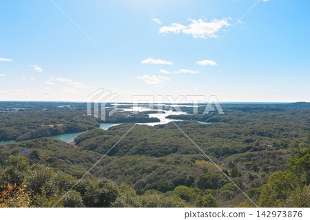 [View of Ago Bay from Ise Shima Yokoyama Observatory] Ugata, Ago Town, Shima City, Mie Prefecture 142973876