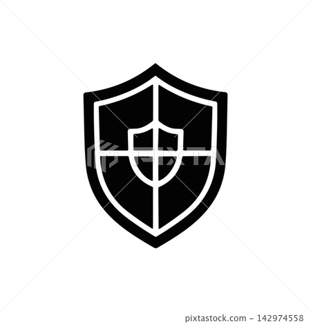 Shield icon representing protection and security 142974558