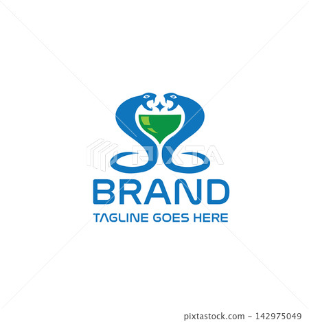 dispensary logo with snake and saucer seamless 142975049