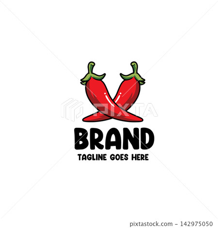 seamless chili logo design vector seamless chili logo design vector 142975050