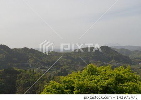 從國見丘(宮崎縣高千穗町)眺望 從國見丘(宮崎縣高千穗町)眺望 142975473