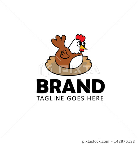 chicken farm logo design template vector chicken farm logo design template vector 142976158
