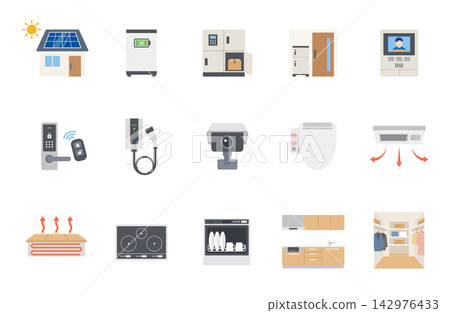 Icon set for home equipment Icon set for home equipment 142976433