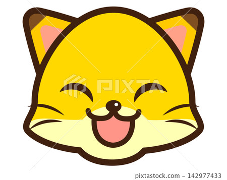 狐狸臉圖示插圖素材 狐狸臉圖示插圖素材 142977433