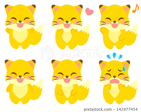 Fox illustration set 2 142977454
