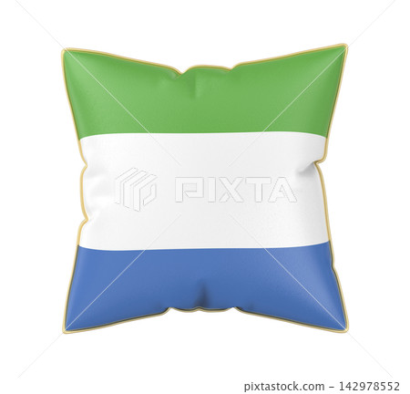 Pillow with the flag of Sierra Leone Pillow with the flag of Sierra Leone 142978552