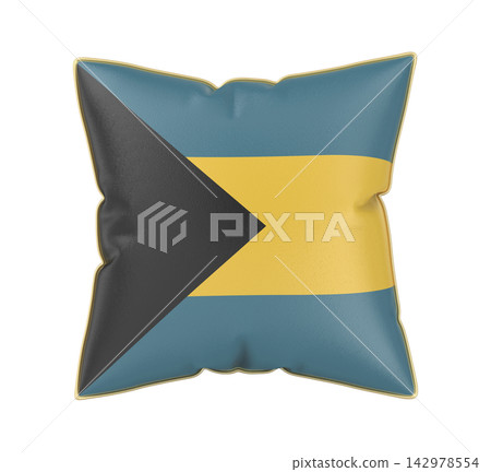 Pillow with the flag of the Bahamas Pillow with the flag of the Bahamas 142978554