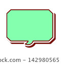 流行風格的對話框向量圖 142980565