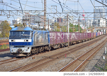 東海道本線相模貨運 JR貨運 EF210-141(Suita) 東海道本線相模貨運 JR貨運 EF210-141(Suita) 142980643