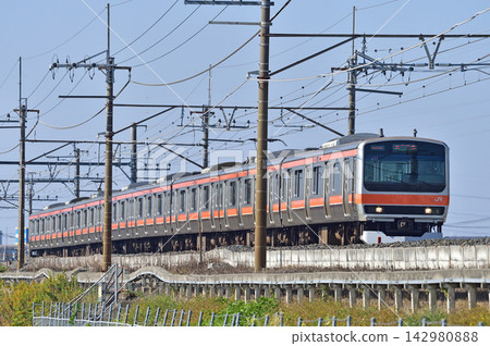 武藏野線、東川口~南越谷、JR東日本、E231系0系、MU11編組(幕張) 武藏野線、東川口~南越谷、JR東日本、E231系0系、MU11編組(幕張) 142980888