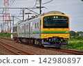 內房線，岩根～袖浦，JR東日本，雲屋E493系列，01編組（奧）+木葉E130-108（幕張） 142980897