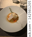 French cuisine on a white plate 142981205