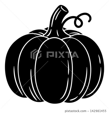 Pumpkin Doodle Hand Drawn Style Illustration Icon Pumpkin Doodle Hand Drawn Style Illustration Icon 142981455