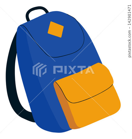 Blue School Backpack for Students and Education Blue School Backpack for Students and Education 142981471