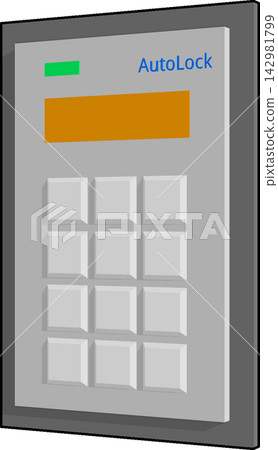 Automatic lock panel 142981799