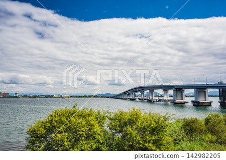 Biwako Ohashi Bridge, Katata, Otsu City, Shiga Prefecture Biwako Ohashi Bridge, Katata, Otsu City, Shiga Prefecture 142982205