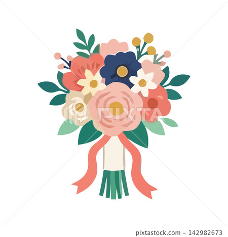 Beautiful hand painted watercolor flowers and leaves, perfect for wedding invitations or seasonal decor. Beautiful hand painted watercolor flowers and leaves, perfect for wedding invitations or seasonal decor. 142982673