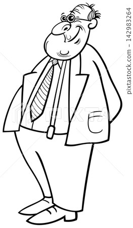 funny cartoon elderly man senior character coloring book funny cartoon elderly man senior character coloring book 142983264