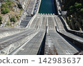 Hydroelectric Power Station in Grandas de Salime, Spain. The Salime Reservoir is formed by a 128 meters high Gravity dam 142983637