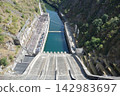 Grandas de Salime, Spain - August 25, 2024: Central Hidroelectrica, Hydroelectric Power Station. The Salime Reservoir is formed by a 128 meters high Gravity dam 142983697