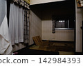 A Western-style room in an old, dilapidated house that no one lives in anymore. 142984393