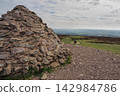Summit Cairn and View over Exmoor, Dunkery Beacon, Somerset 142984786