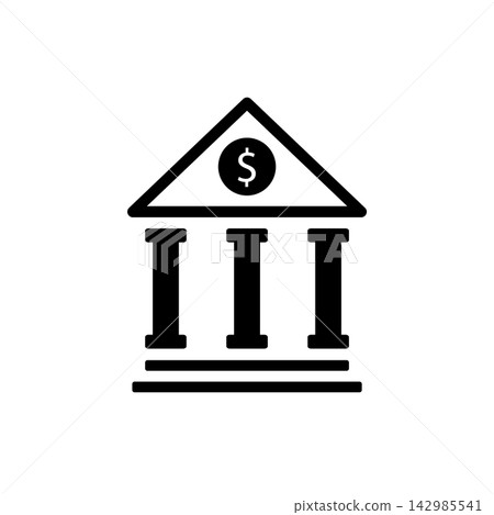 bank icon design vector template 142985541