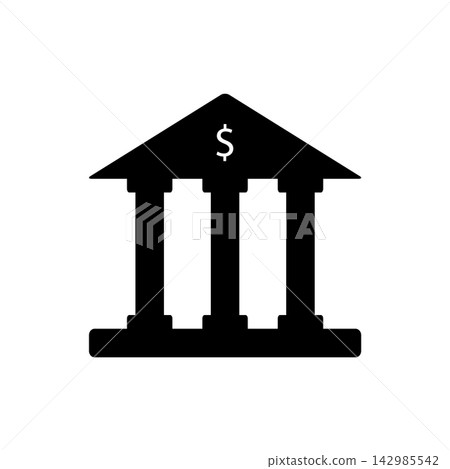 bank icon design vector template bank icon design vector template 142985542