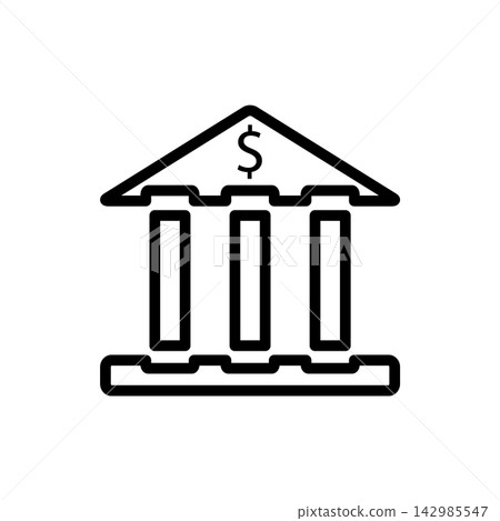 bank icon design vector template bank icon design vector template 142985547
